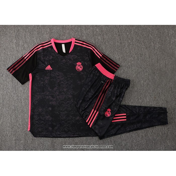 Tuta da Track Real Madrid Manica Corta 2021 2022 Nero